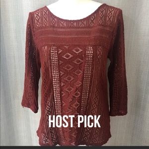 HP🔥LUCKY Brand Lace Blouse